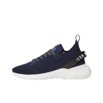 DSQUARED 2 ICON Fly Low Top Casual Shoes Men's Marine Blue