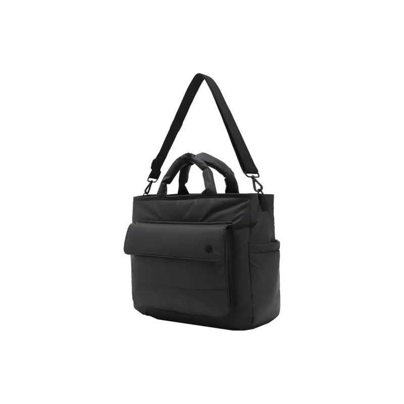 Snow Peak Nylon Shoulder Bag Crossbody Bag Handbag Large Size Unisex Black-1