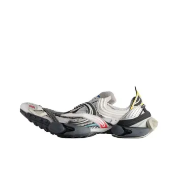 Balenciaga Low Top Casual Shoes Men's Silver Black Red