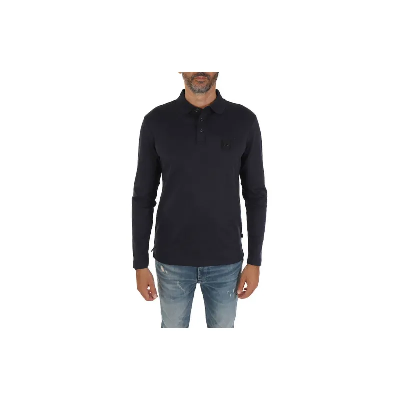 HUGO BOSS Logo patch Cotton Polo Shirt-2