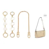 Gold Camellia+Moon Extender Chain+Decorative Chain 40cm