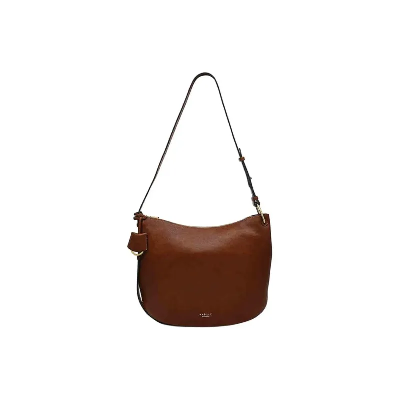 RADLEY Cow Leather Hobo Bag Shoulder Bag Crossbody Bag Large Size Women's Brown-0