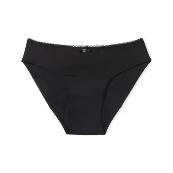 Victoria's Secret Body By Victoria Smooth Period Bikini Panty / Black Underpants Women's 1 Pack Black