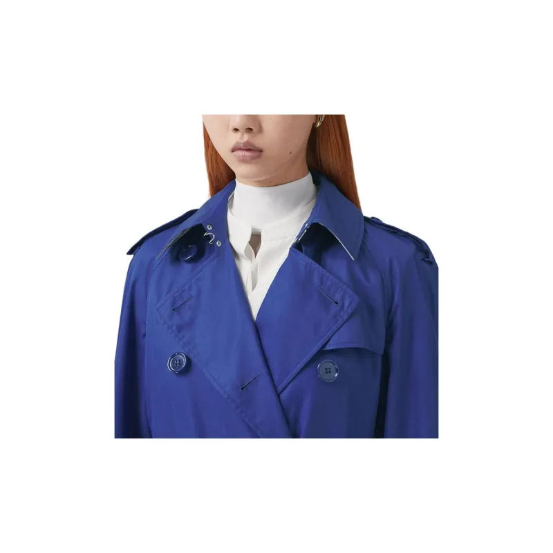 Burberry Trench Coat Women's Blue-4