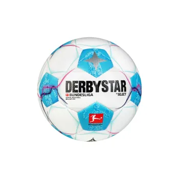DERBYSTAR Size 5 Soccer Super Fiber Unisex White Blue