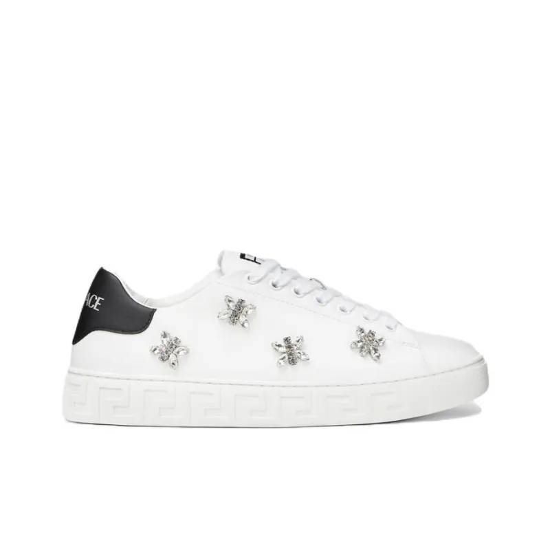 FANSIZHE Greca Low Top Skateboard Shoes Women's White-1