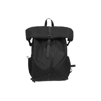Yalu Oxford Backpack Regular Unisex Black/Dark Gray/Light Gray