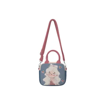 AOSONG Suede Tech Fabric Handbag Regular Women's Princess Square Tiles