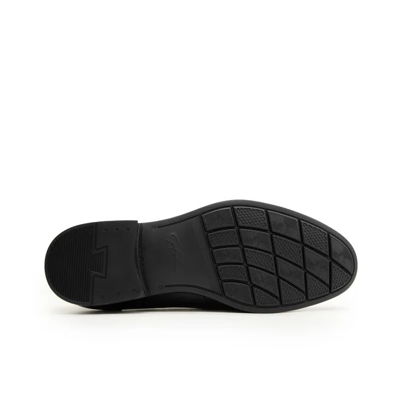 Satchi Dress Shoes Men's Black Small Size Shoes-5
