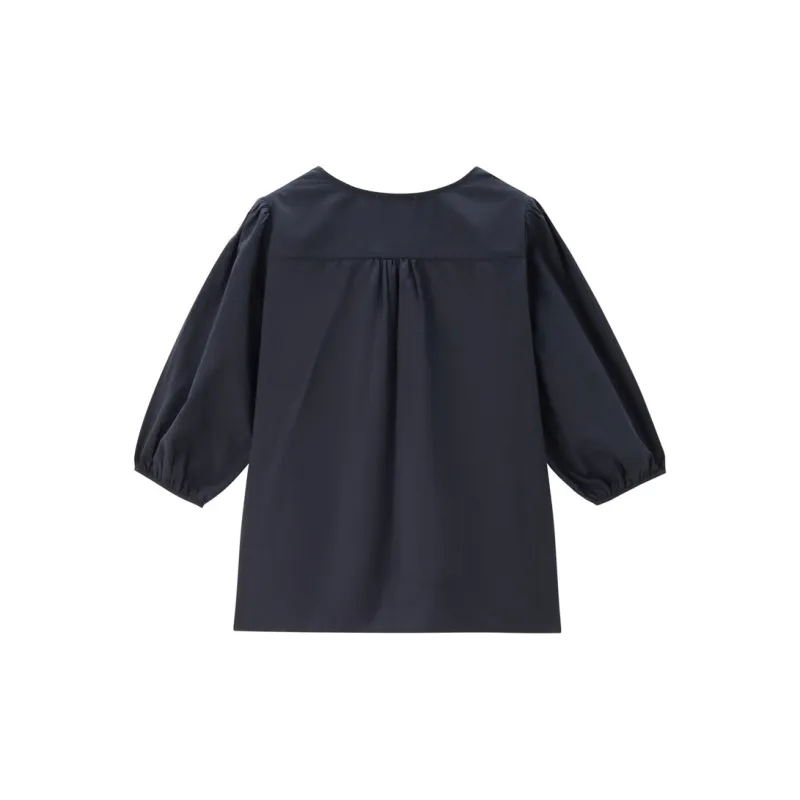 UNIQLO Shirt Women's Dark Marine Blue-1