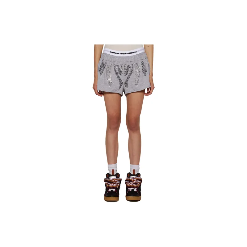 NATASHA ZINKO Rhinestone embellished Shorts-1