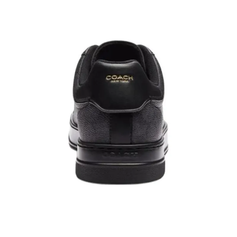 COACH Highline Low Top Skateboard Shoes Men's Black-4