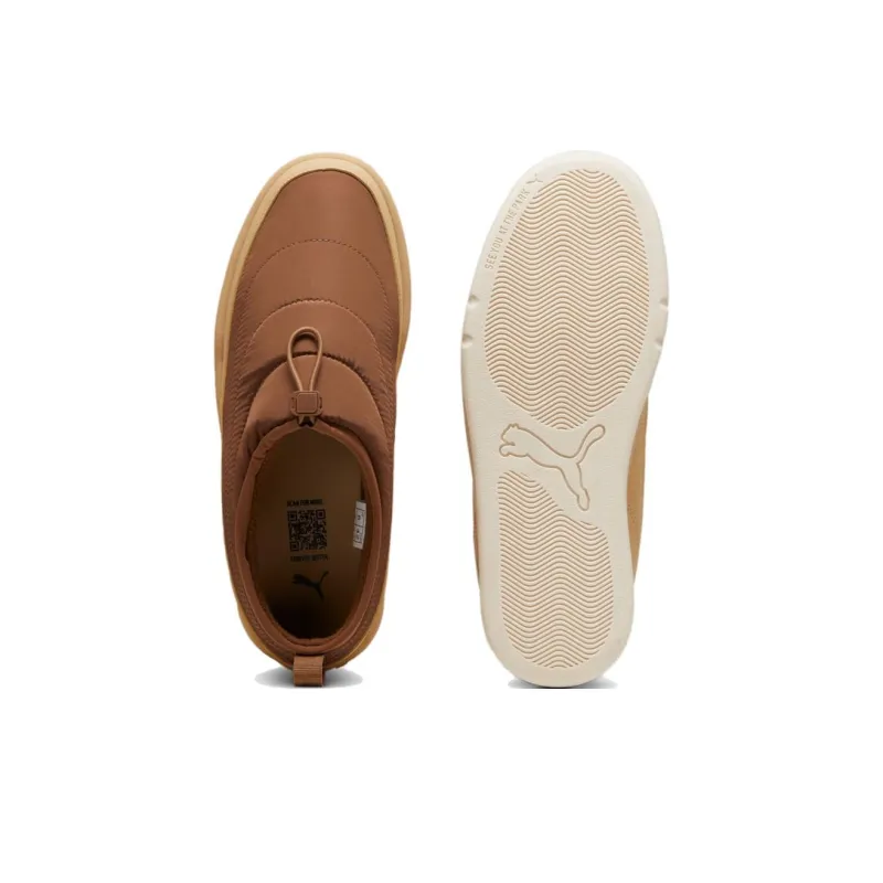 PUMA Park Lifestyle Anti-Slip Wear-Resistant Low-Top Skateboard Shoes Unisex Brown-3