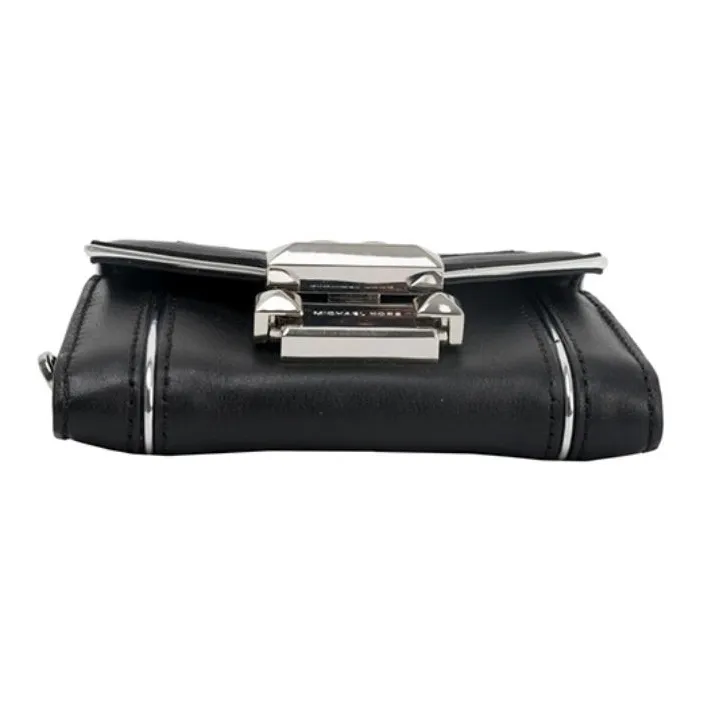 MICHAEL KORS Leather 3-in-1 Handbag Shoulder Bag Crossbody Bag Coin Purse Mini Women's Black-3