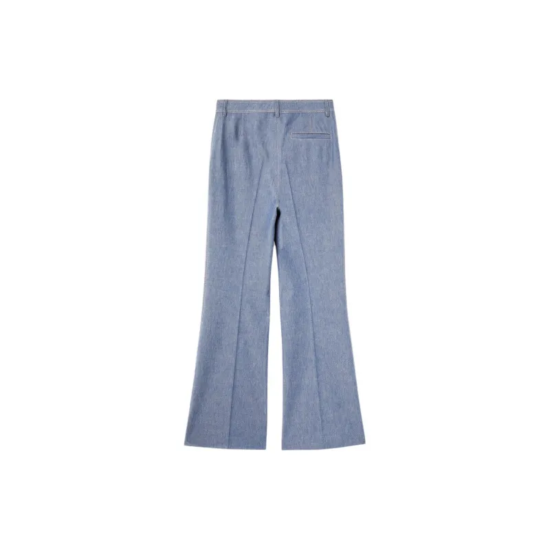 Loro Piana Casual Pants Women's Chambord Blue-1