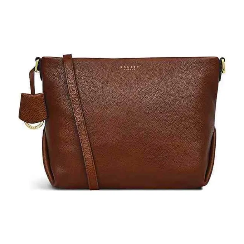 RADLEY Cow Leather Crossbody Bag Medium Size Men's Brown-0