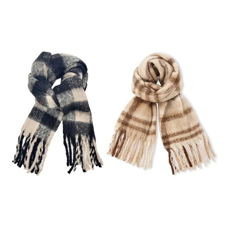 VIVIWELL Knit Scarves Unisex-27