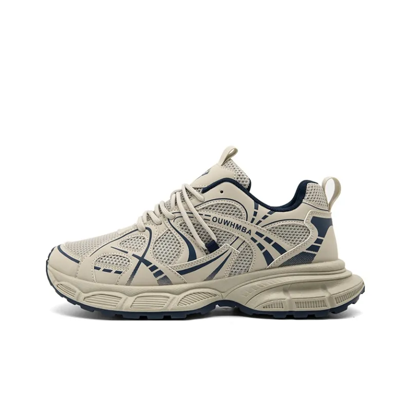 OUWENHEIMANBA Height Increasing Wear-Resistant Breathable Low-Top Chunky Sneakers Men's-12