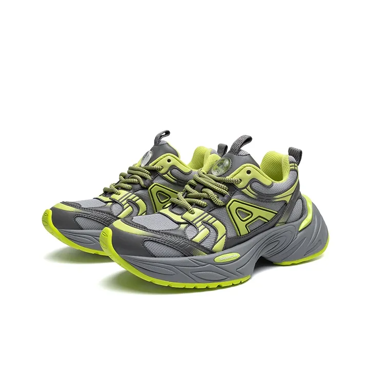 Acupuncture Low-Top Chunky Sneakers Unisex Nightlight Silver-7
