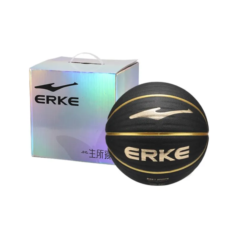 Erke PU Basketball Cool Black Warrior Size 7 Training Unisex-5
