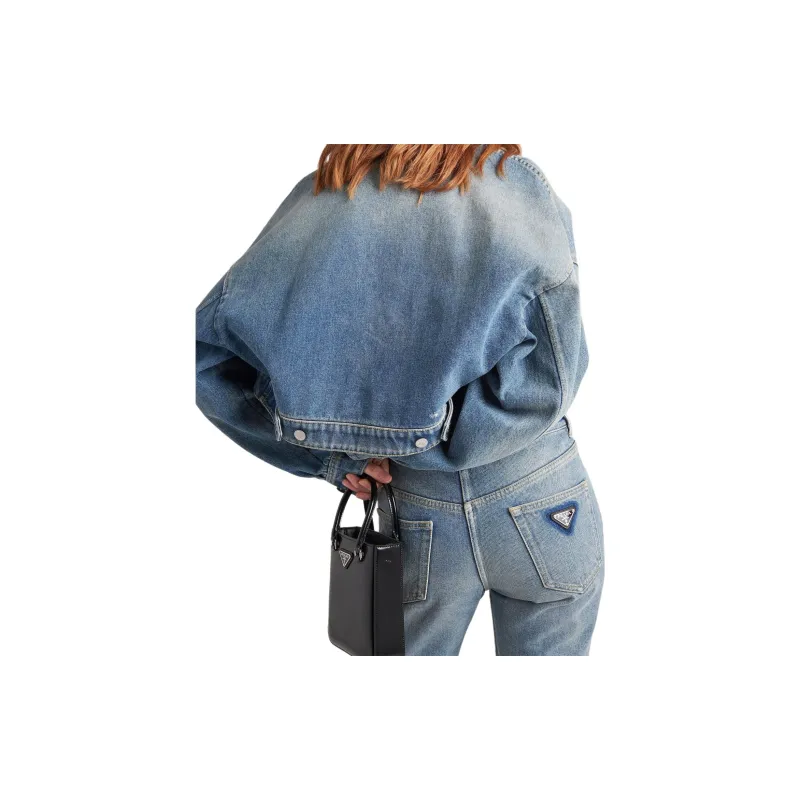 PRADA Low rise Organic denim Jeans-4