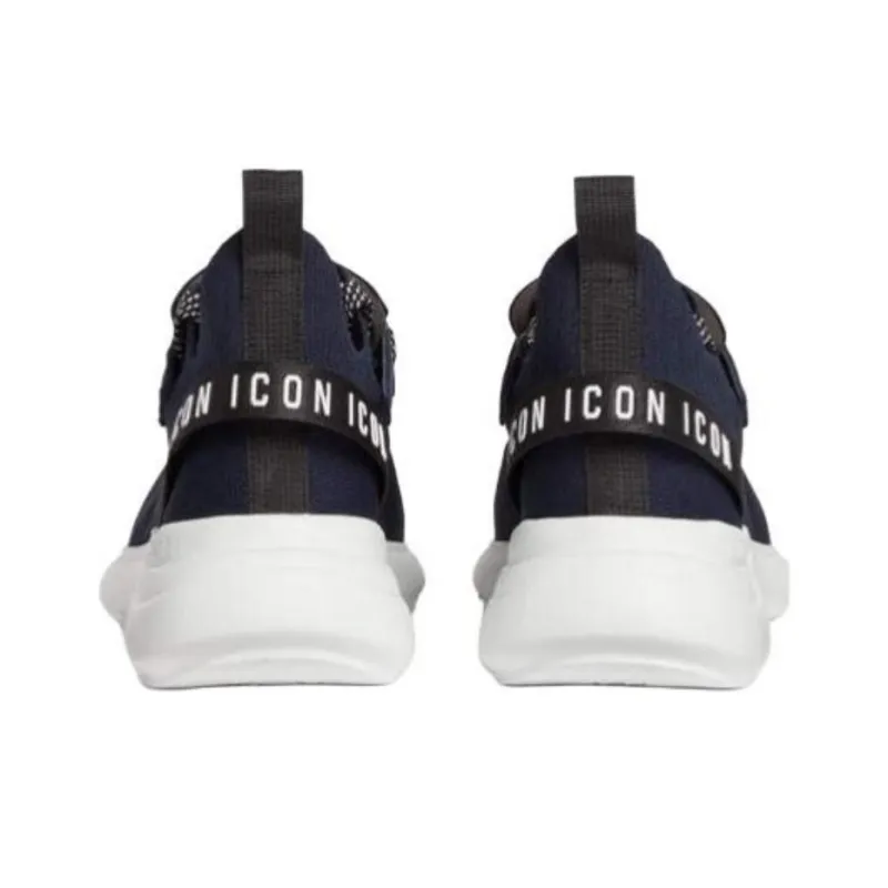 DSQUARED 2 ICON Fly Low Top Casual Shoes Men's Marine Blue-3