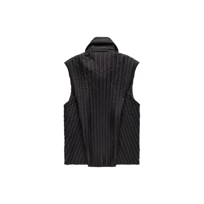 Homme Plissé Issey Miyake Pleated Zip up Gilet-1