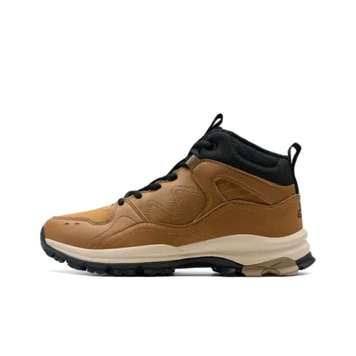 XTEP Cushioning Warm Mid Top Trekking Shoes Men's Brown Black