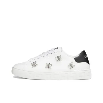 FANSIZHE Greca Low Top Skateboard Shoes Women's White