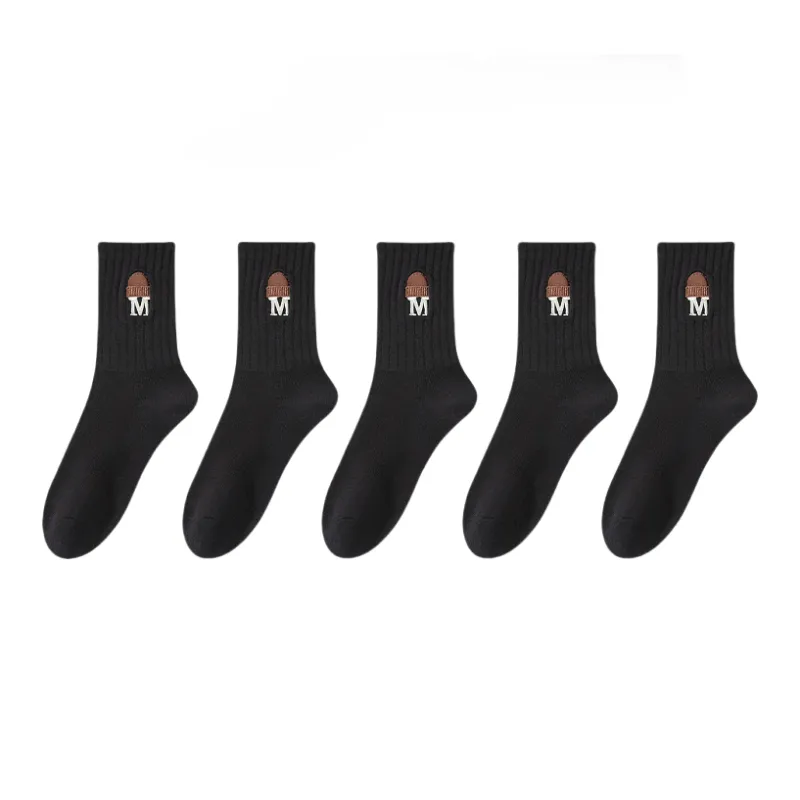 Lan Miao Mid Calf Socks Women's 5 Pack-12