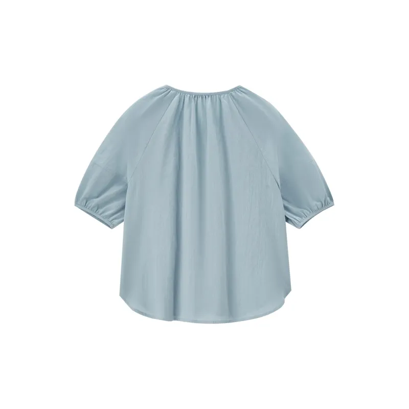 UNIQLO Shirt Women's Dusty Blue-1