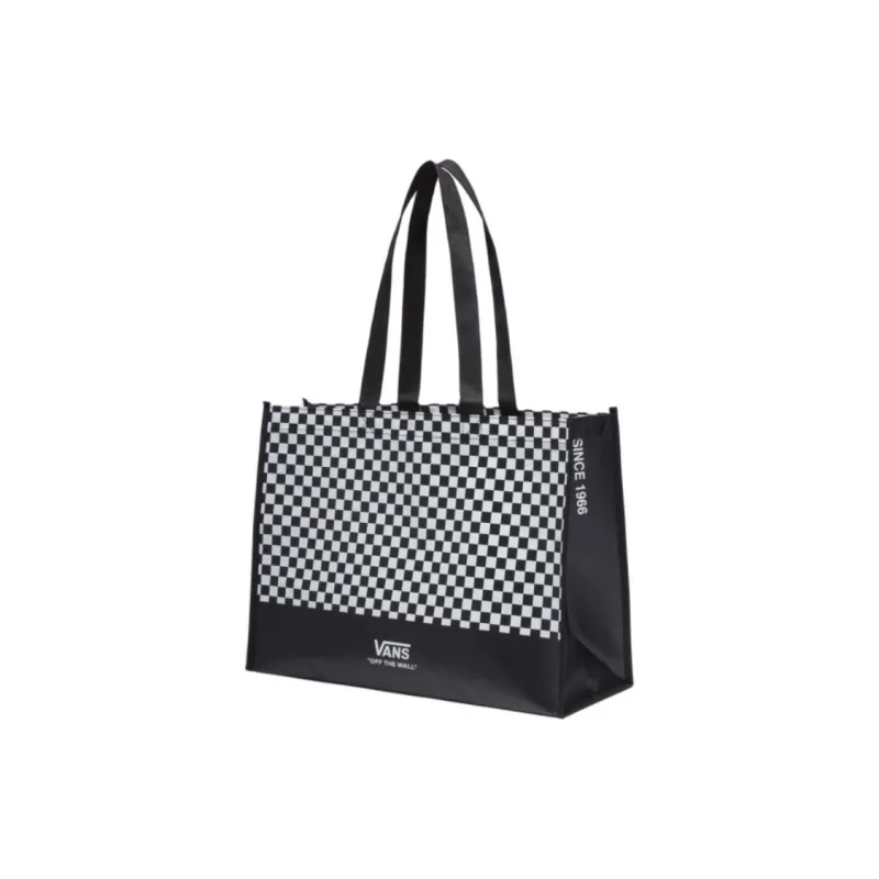 Vans Polypropylene Tote Bag Shopping Bag Handbag Men's Black & White-1