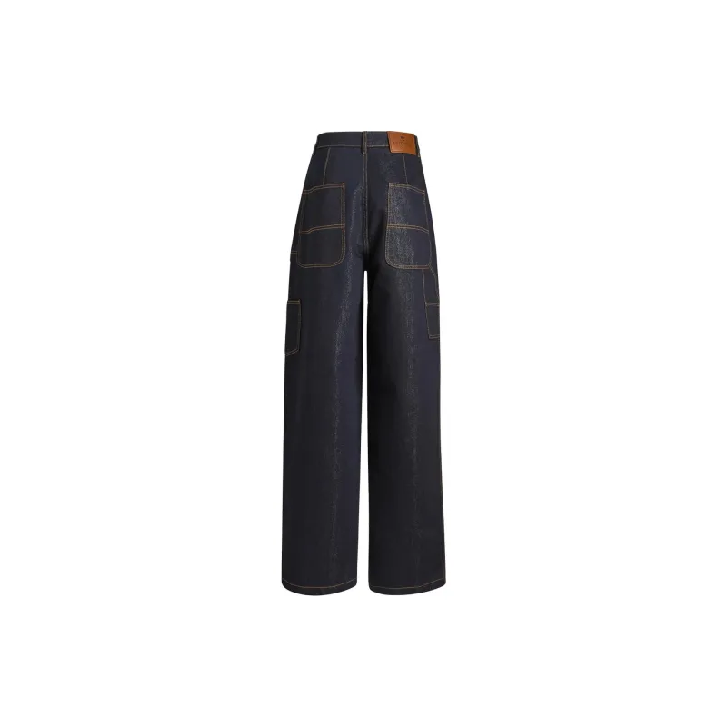 ETRO Stitched Wide Leg Jeans-1