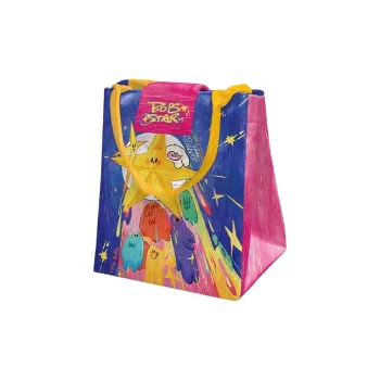 AOSONG Suede Tech Fabric Handbag Regular Unisex Blue & Pink