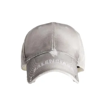 Balenciaga Cotton Baseball Caps Women's Gray