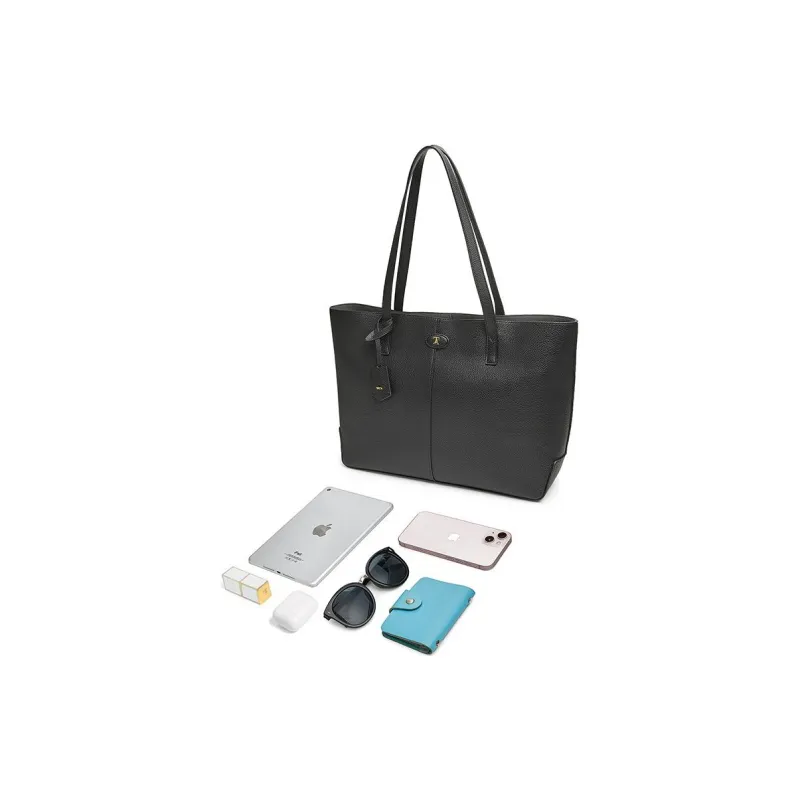 Tata Cow Leather Tote Bag, Shopping Bag, Handbag, Shoulder Bag Tubas Women's Multicolor-8