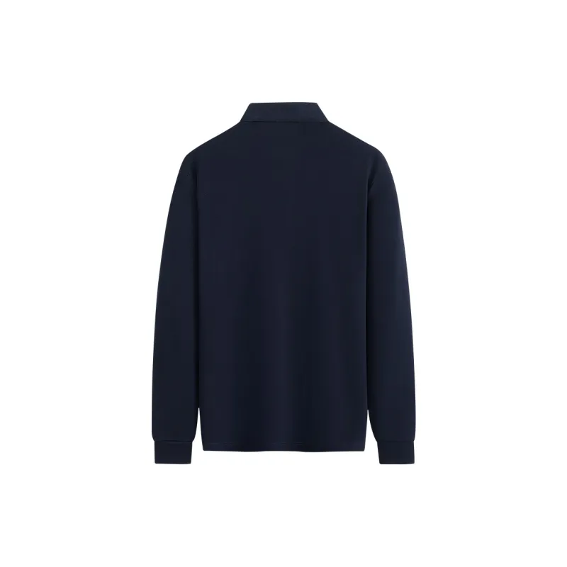 Dance With Wolves Polo Shirt Men's Dark Blue-1