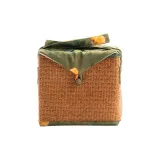 Rattan Square Tea Bag, Green