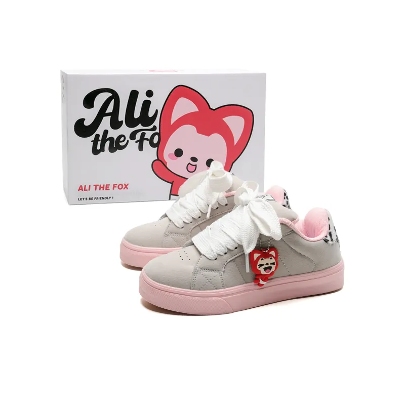 ALI THE FOX Slip Resistant, Abrasion Resistant, Lightweight Low Top Skateboard Shoes Unisex Box Included-7