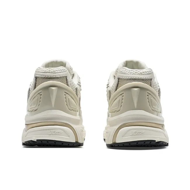 KIKS x XTEP Wind And Fire RETRO Abrasion Resistant Height Increasing Low Top Casual Shoes Women's Apricot Gold-2