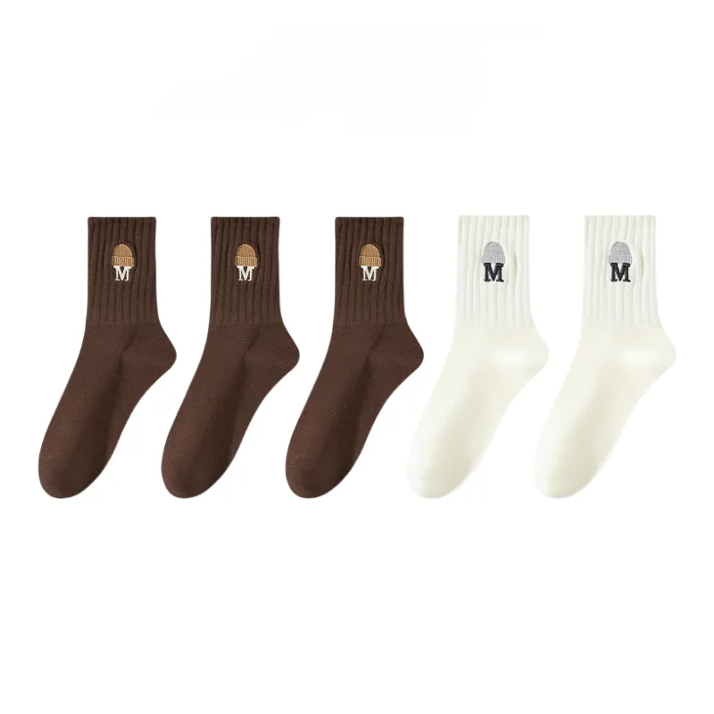 Lan Miao Mid Calf Socks Women's 5 Pack-10