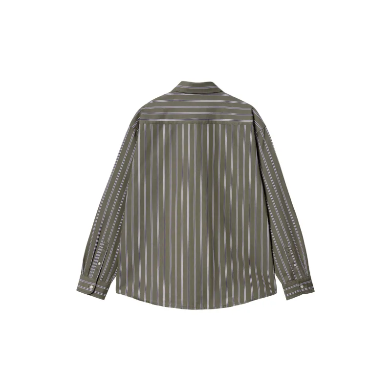 Carhartt WIP FW24 R Fullscreen L/S Signature Shirt Men's Office Green-1
