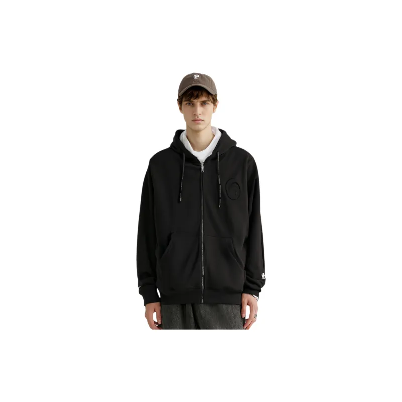Aape Logo print Zip up Hoodie-2