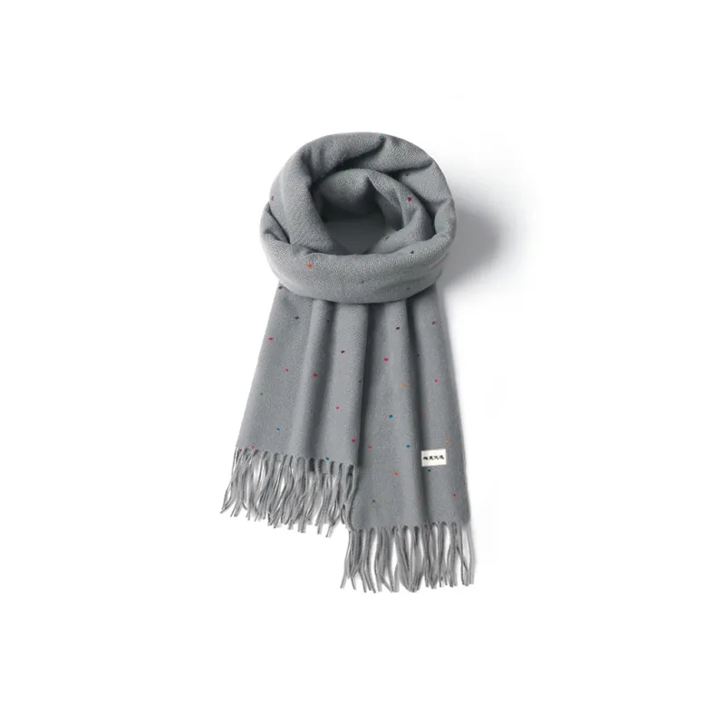 Yalu Preferred Polyester Knit Scarves Unisex Versatile Multicolor-3
