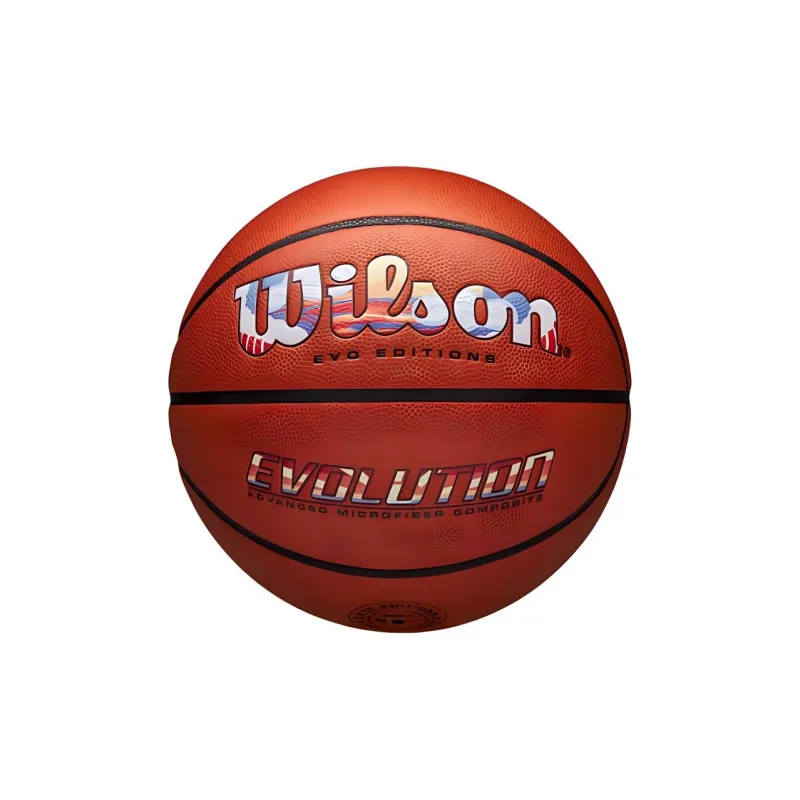 Wilson Microfiber Composite Basketball Red Brown Size 7 Training Unisex-0
