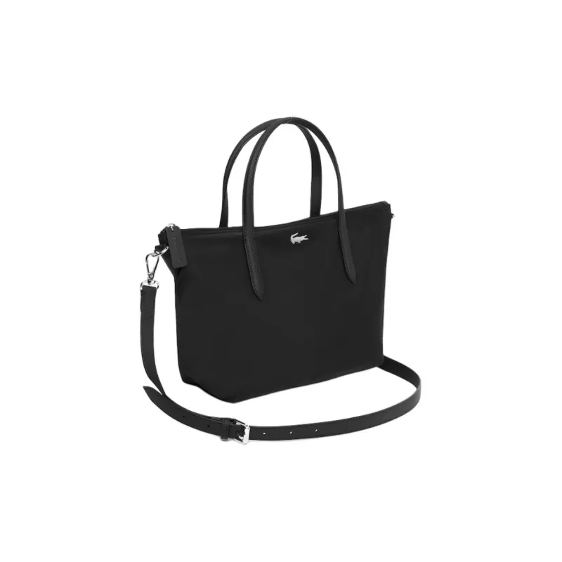 LACOSTE Polyamide Tote Bag Shopping Bag Shoulder Bag Crossbody Bag Handbag Women's Black-1