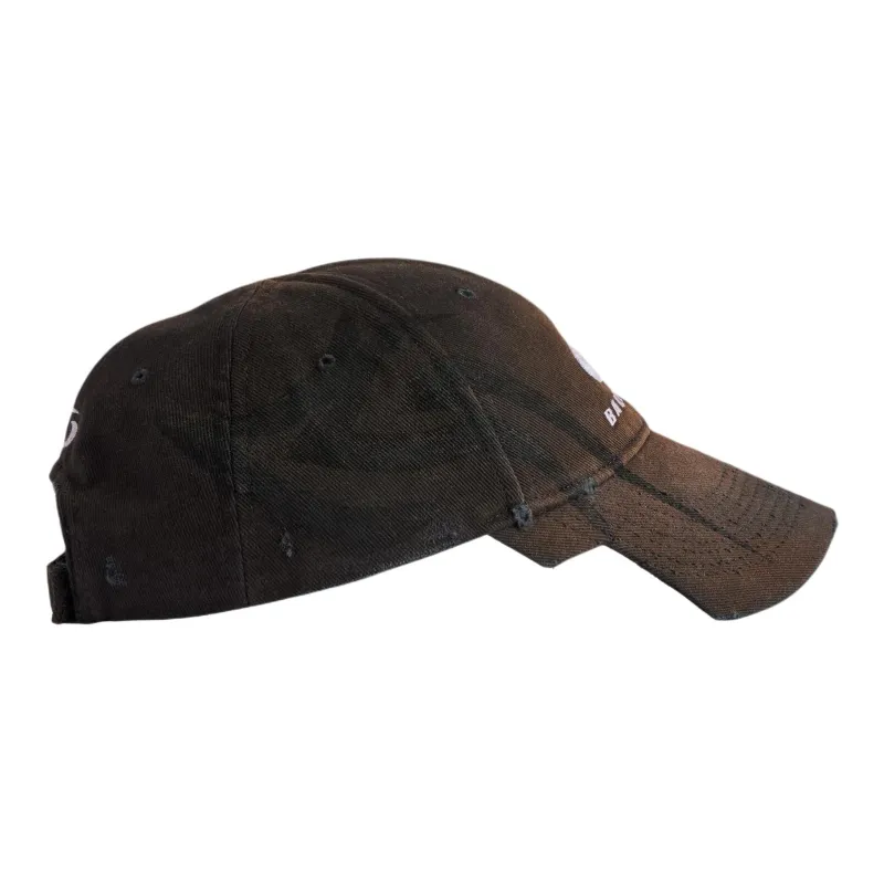 Balenciaga Cotton Baseball Caps Women's Brown-2