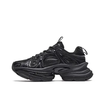 Anta Anti Slip Wear Resistant Low Top Chunky Sneakers Men's Black