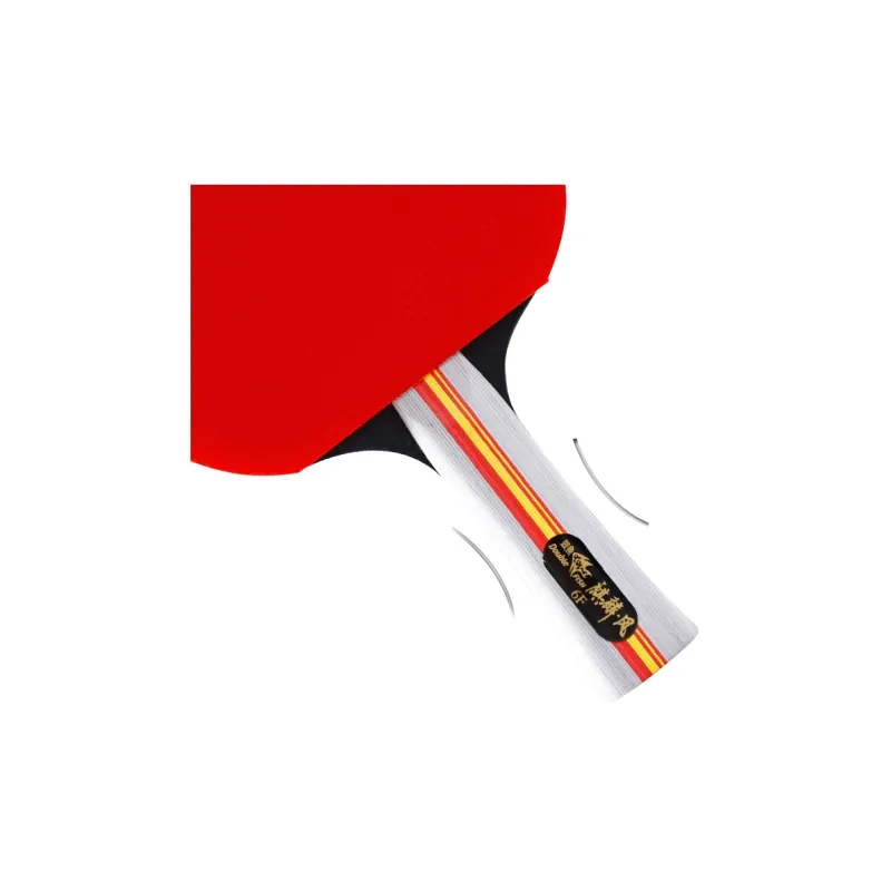 DOUBLEFISH Ping Pong Paddles Unisex All Wood Black Red-2