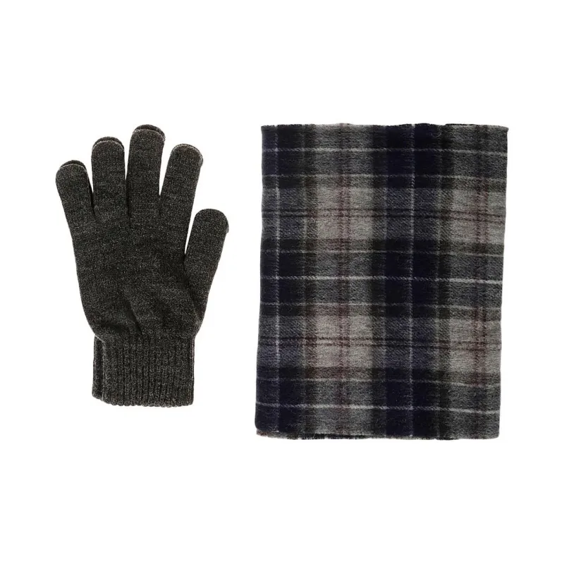 BARBOUR Wool Knit Scarves Men's Gray-0